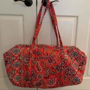 Large Iconic Vera Bradley Travel Duffel